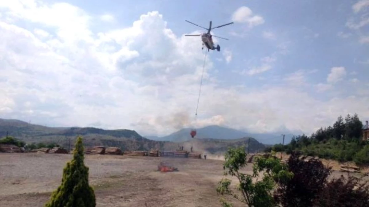 Karabük\'te Yangın Helikopteri Konuşlandırıldı