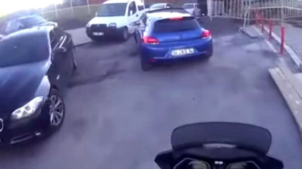Kavga Ettiği Motosiklet Sürücüsüne Tuzak Kurdu