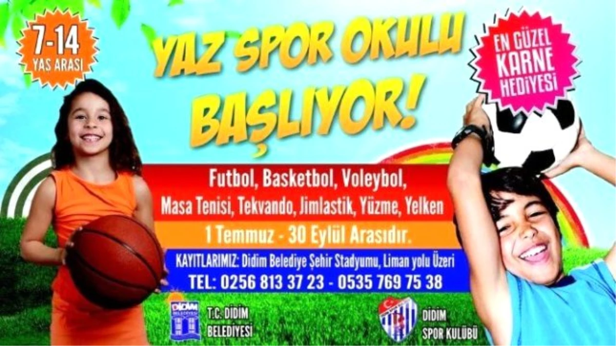Didim\'de Yaz Spor Okulları Açılıyor