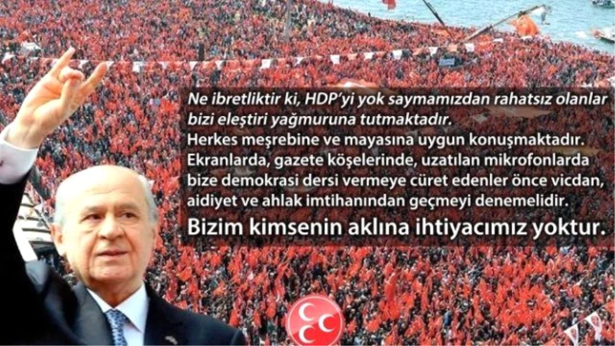 MHP Genel Başkanı Devlet Bahçeli Açıklaması