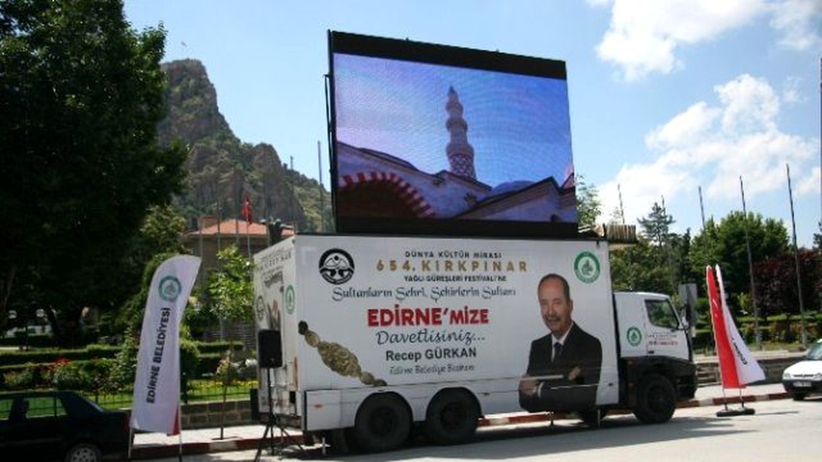 654. Kırkpınar Yağlı Güreşleri Festivali" Tanıtım Tır\'ı Afyonkarahisar\'da
