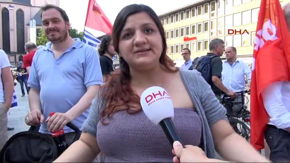 Almanya\'da Yunan Halkıyla Dayanışma Mitingleri Yapıldı