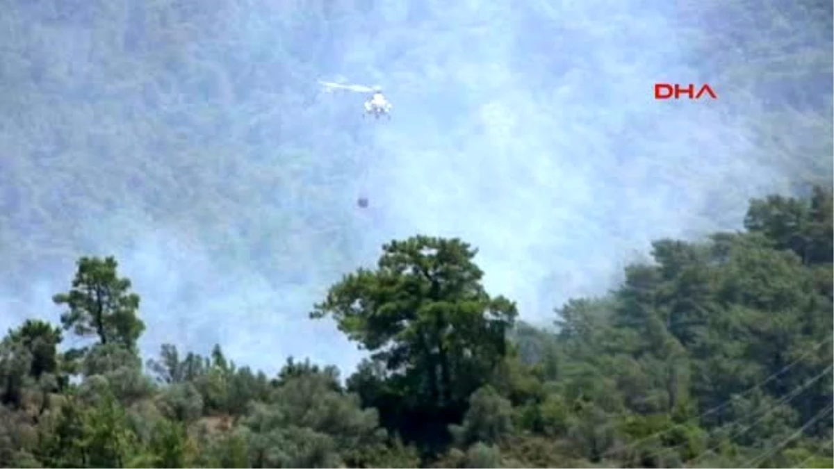 Marmaris\'te Otluk Yangını Ormana Sıçramadan Söndürüldü