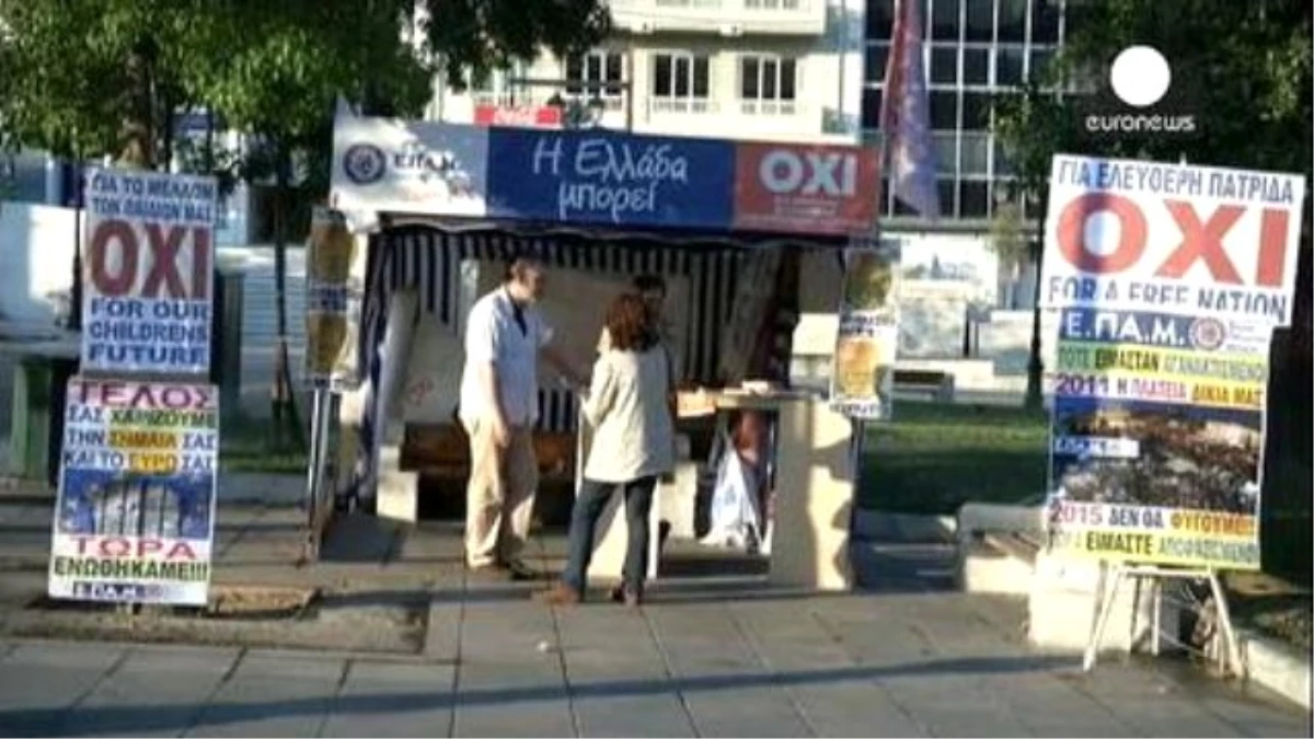 Yunanistan\'da Sokaklar Referandum Öncesi Sakin