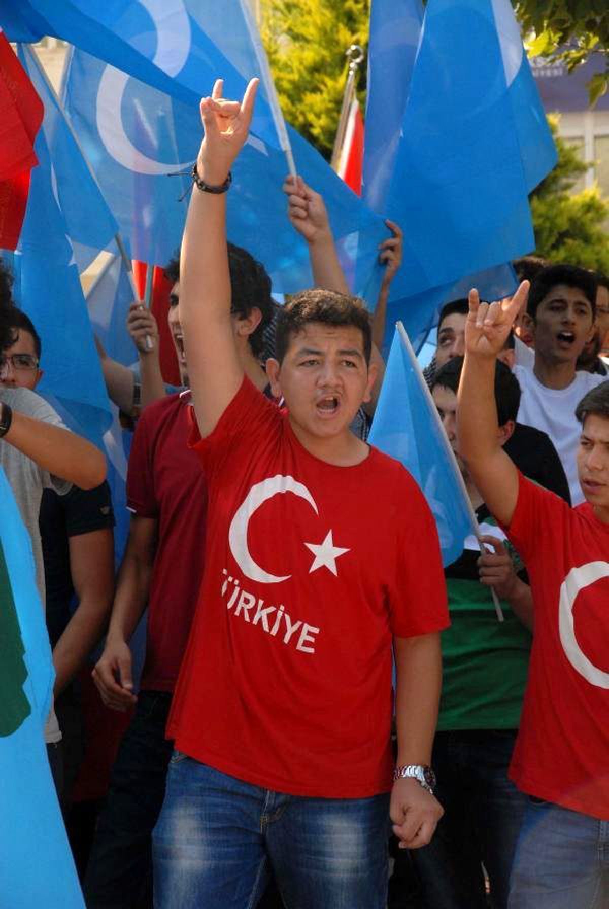 Denizli\'de Çin Protestosu
