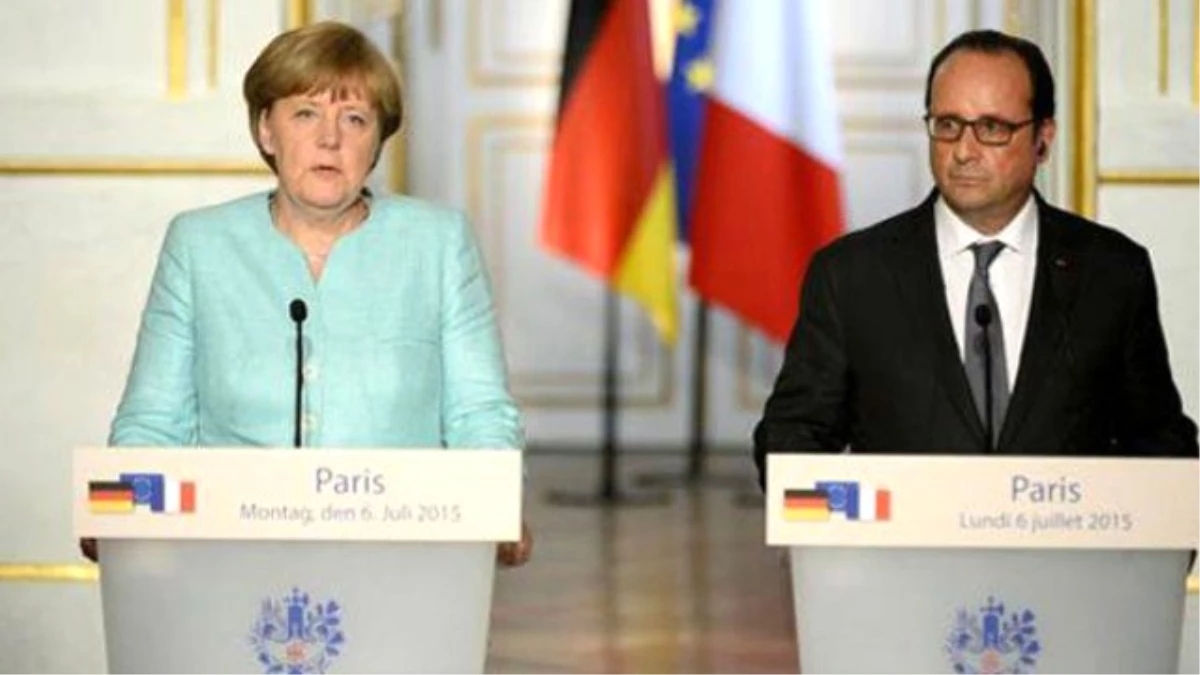 Hollande ve Merkel Yunanistan\'a Olumlu Mesajlar Gönderdi