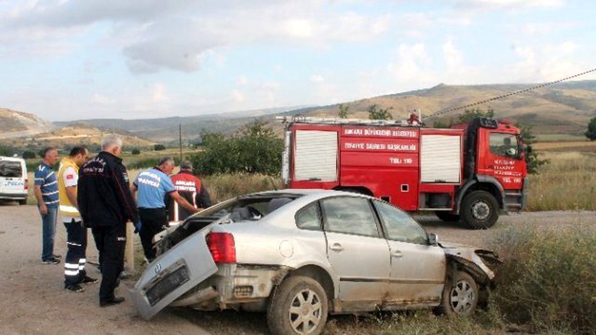 Başkent\'te Trafik Kazası: 1 Ölü, 1 Yaralı