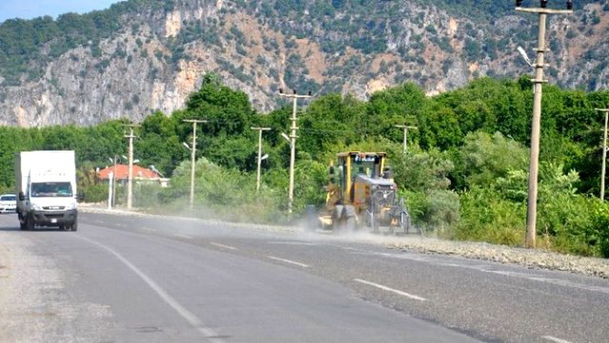 Ortaca - Dalyan Yolu Asfaltlanıyor