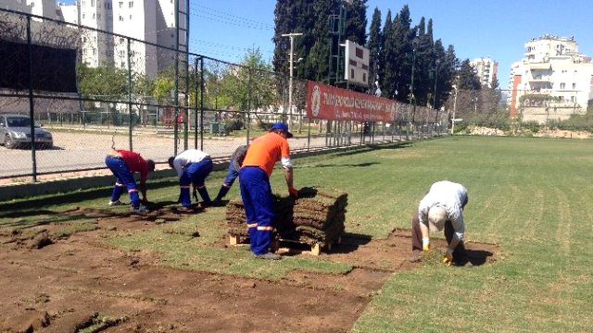 Spor Tesisleri Bakıma Aldı