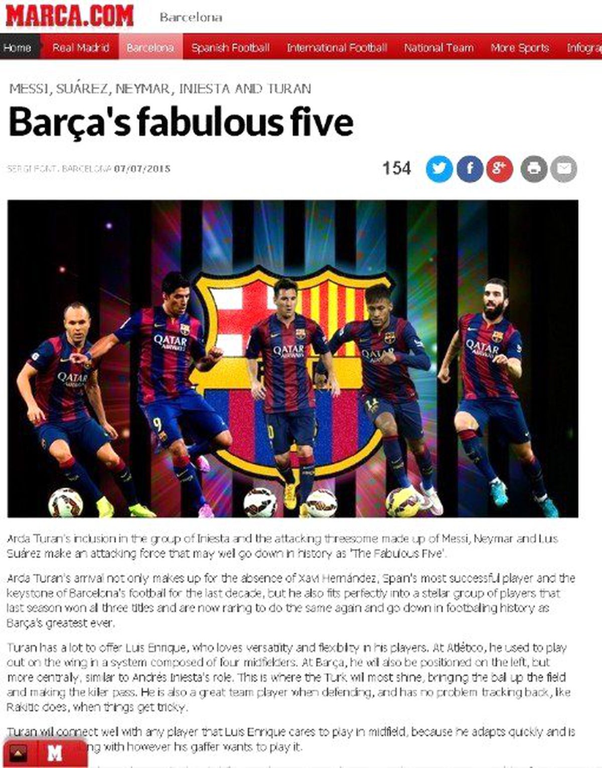 Barça\'nın Efsanevi Beşlisi