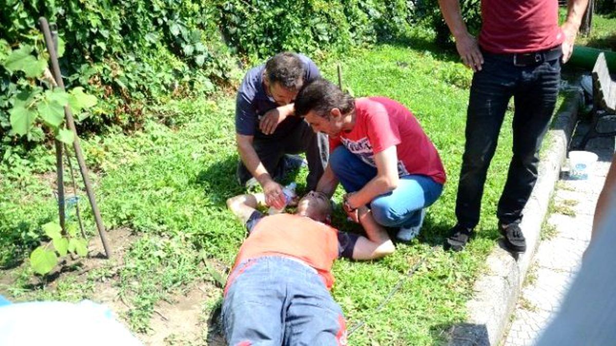 Tente Ustası 5 Metreden Düşerek Yaralandı