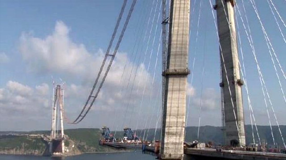 3. Köprüde Çalışmaların Yüzde 70\'i Tamamlandı