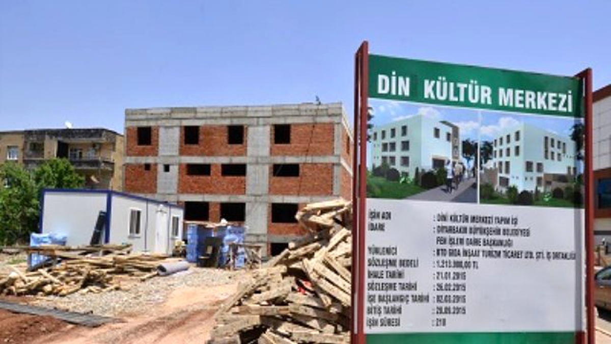 Dini Kültür Merkezi\'nin İnşaatı Sürüyor