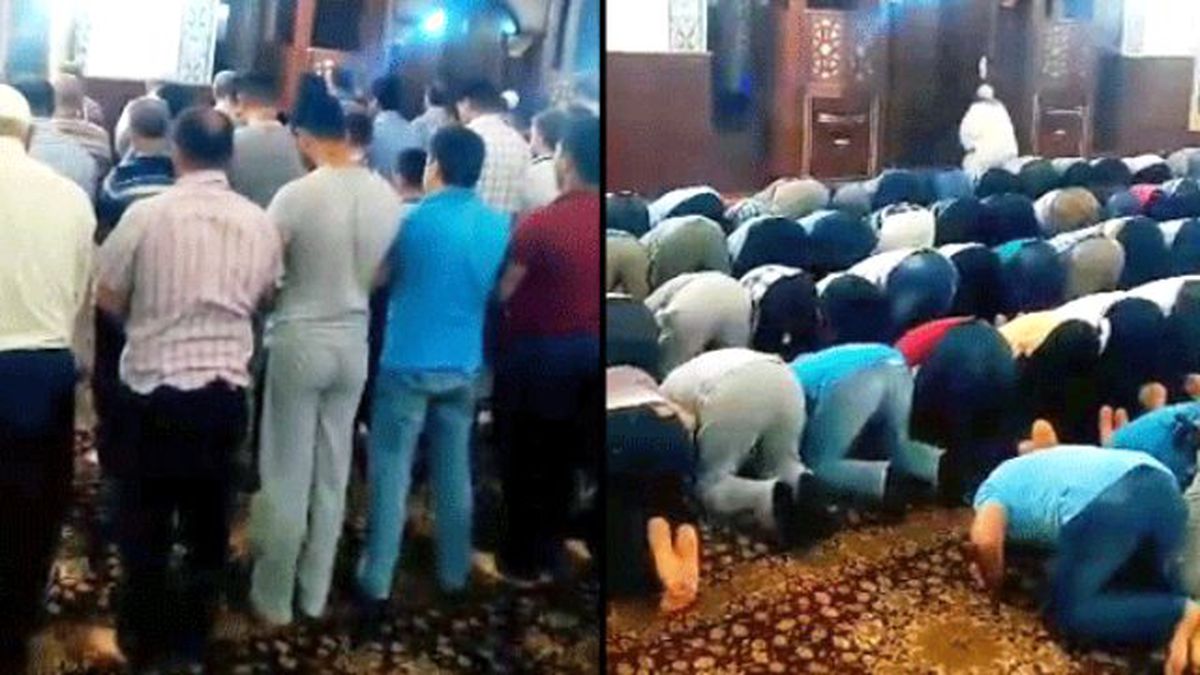 Jet Hızıyla Kılınan Teravih Namazı Kamerada