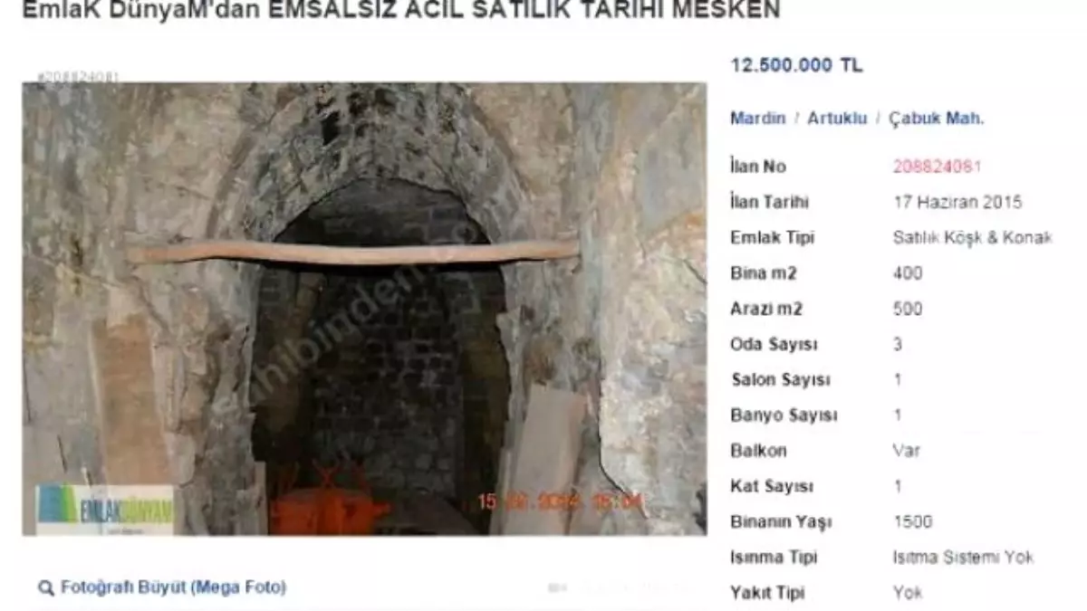 Mardin\'de Süryaniler Tarihi Kilisenin Satışa Çıkarılmasına Tepki Gösterdi