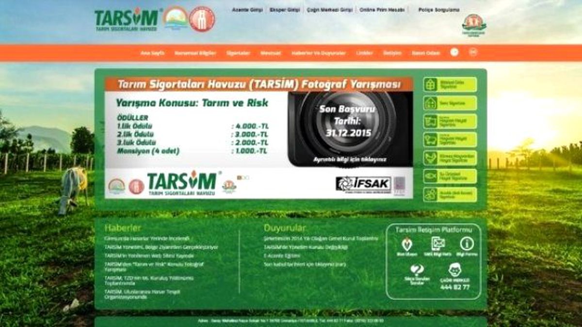 Tarsim\'in Yeni Web Sitesi Yayında