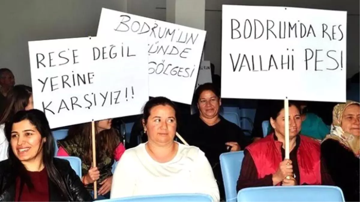 Bodrum\'da "Res" Protestosu