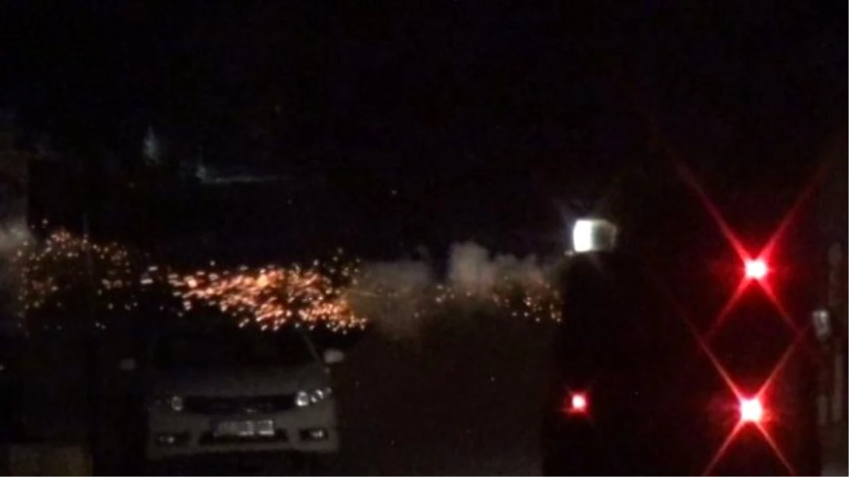 Silopi\'de Polis Aracına Molotoflu Saldırı