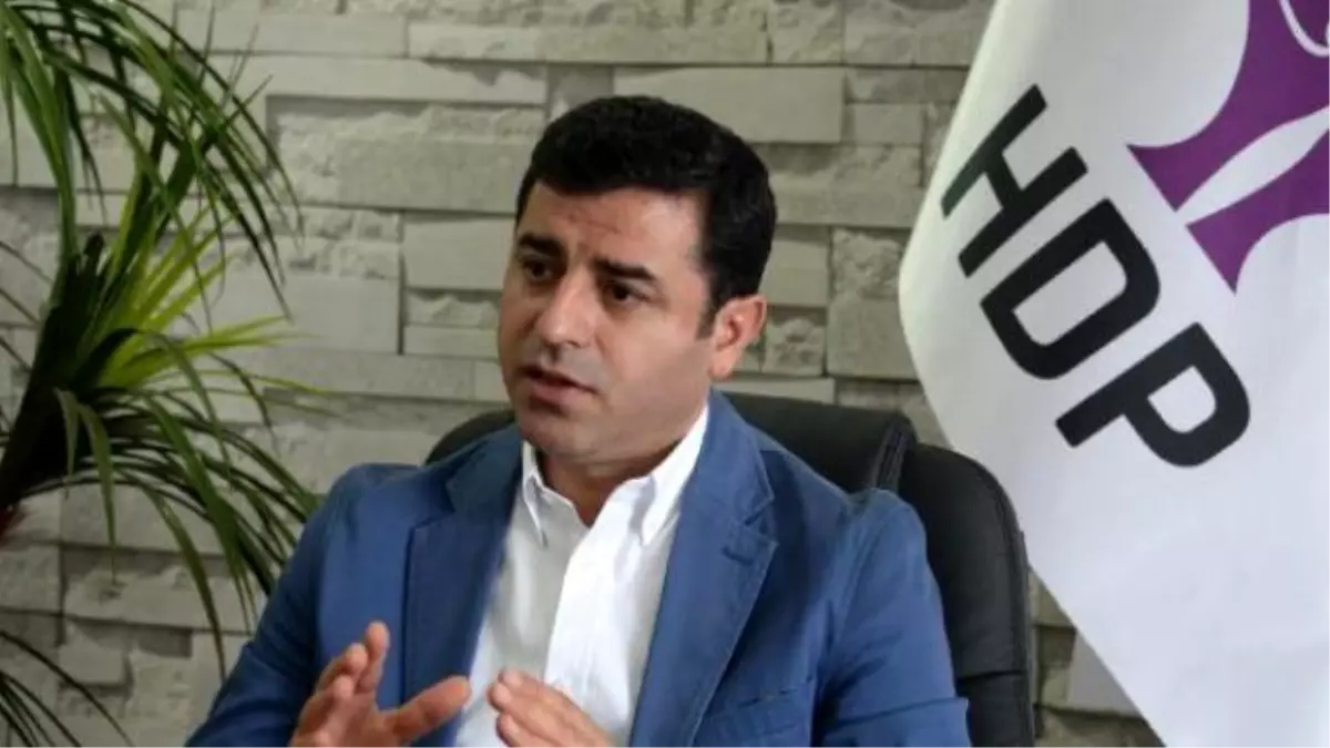 Demirtaş: HDP Olarak PKK\'ya Silah Bıraktıramayız