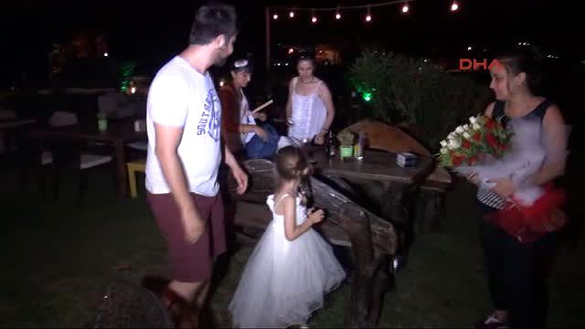 Fethiye Havai Fişekli Sürpriz Evlilik Teklifi