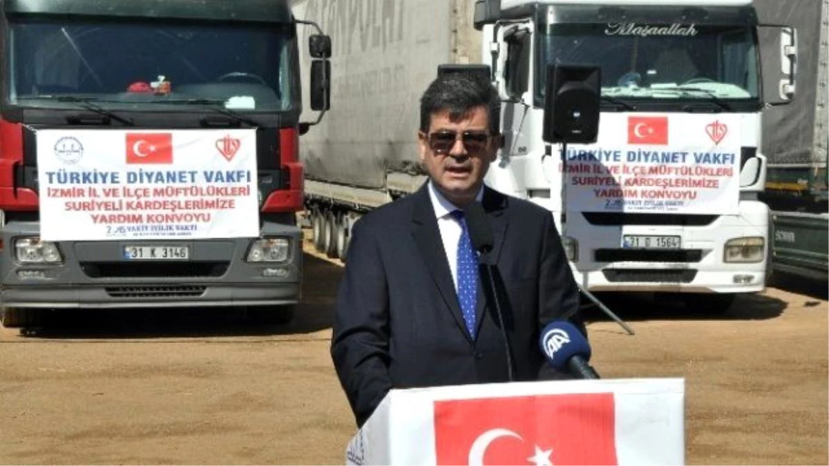 İzmir\'den Suriye\'deki Türkmenlere 12 Tır\'lık Bayram Hediyesi