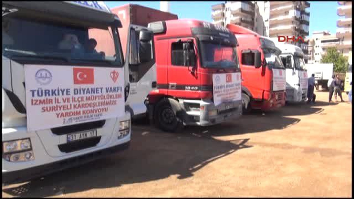 İzmir Diyanet Vakfı\'ndan Suriye\'ye Yardım Konvoyu