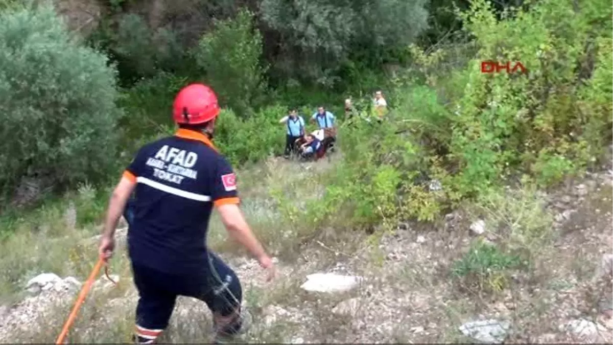 Tokat - Yarış Motosikletiyle 30 Metreden Uçuruma Yuvarlandı