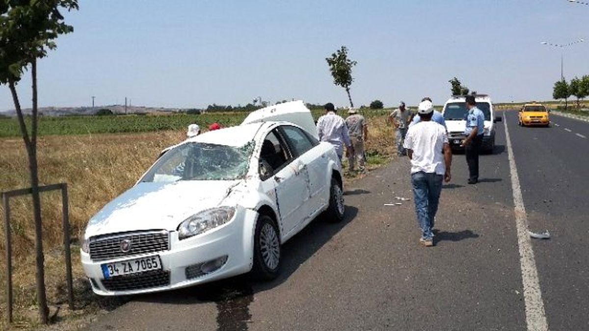 Tekirdağ\'da Hastaneye Giderken Hastanelik Oldu