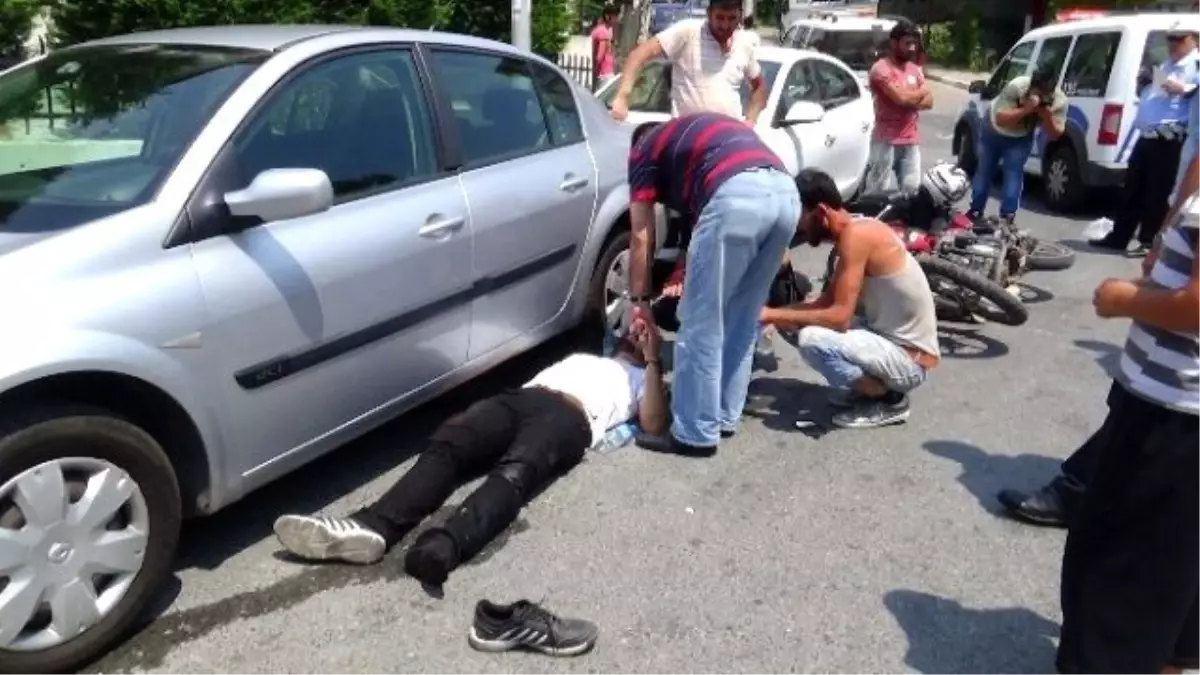 Motosiklete Çarpıp Kaçan Sürücü, Polise Yakalandı