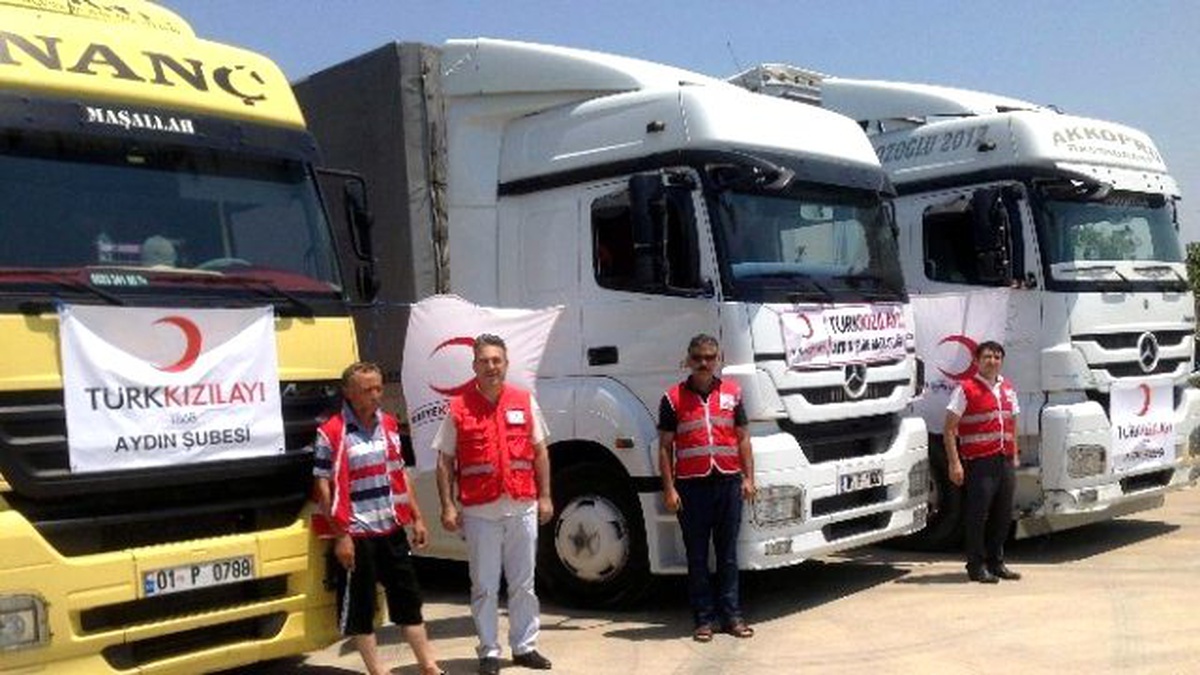 Aydın Kızılay, Türkmenlere Yardım Elini Uzattı