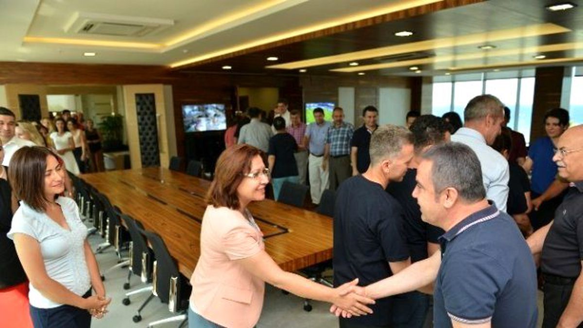 Başkan Böcek, Personeliyle Bayramlaştı