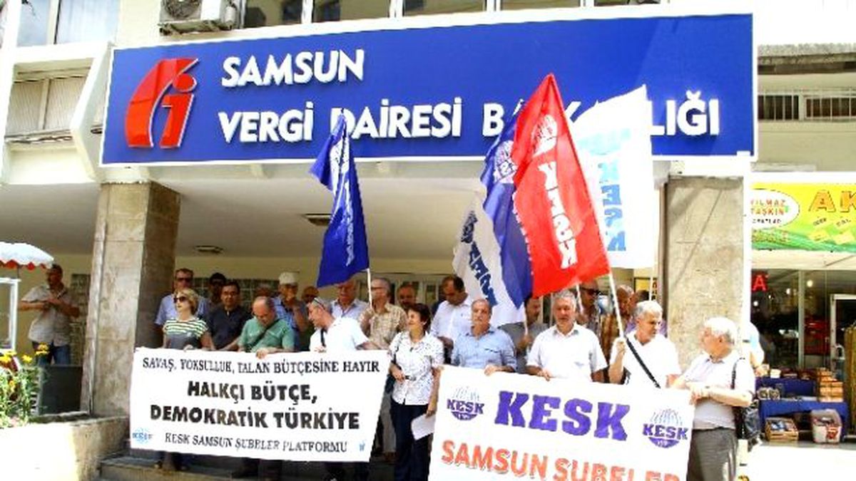 Kesk\'ten Toplu Sözleşme Talepleri İçin Eylem