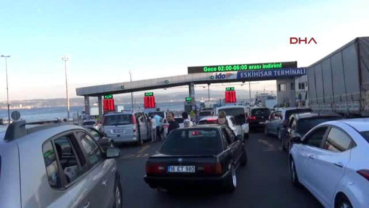 Kocaeli İdo İskelelerinde Bayram Yoğunluğu Bir Gün Önceden Başladı