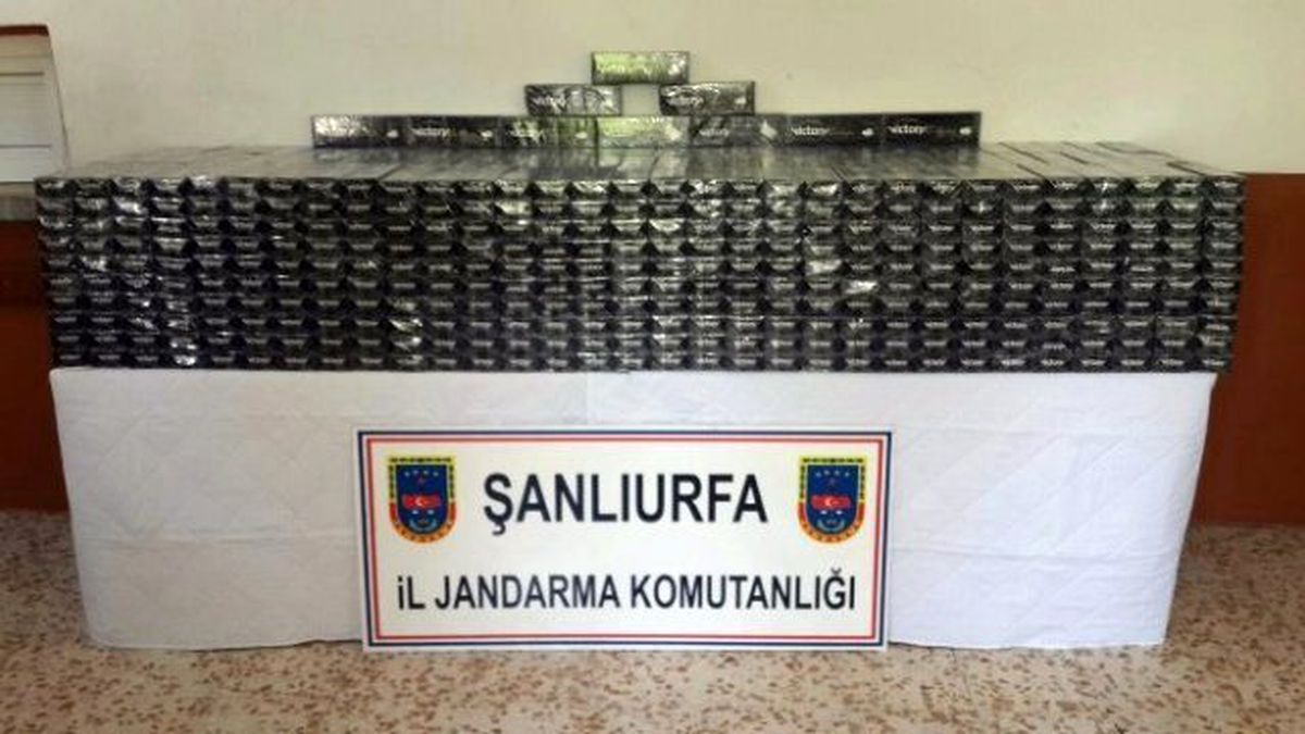 Şanlıurfa\'da 14 Bin Paket Kaçak Sigara Ele Geçirildi