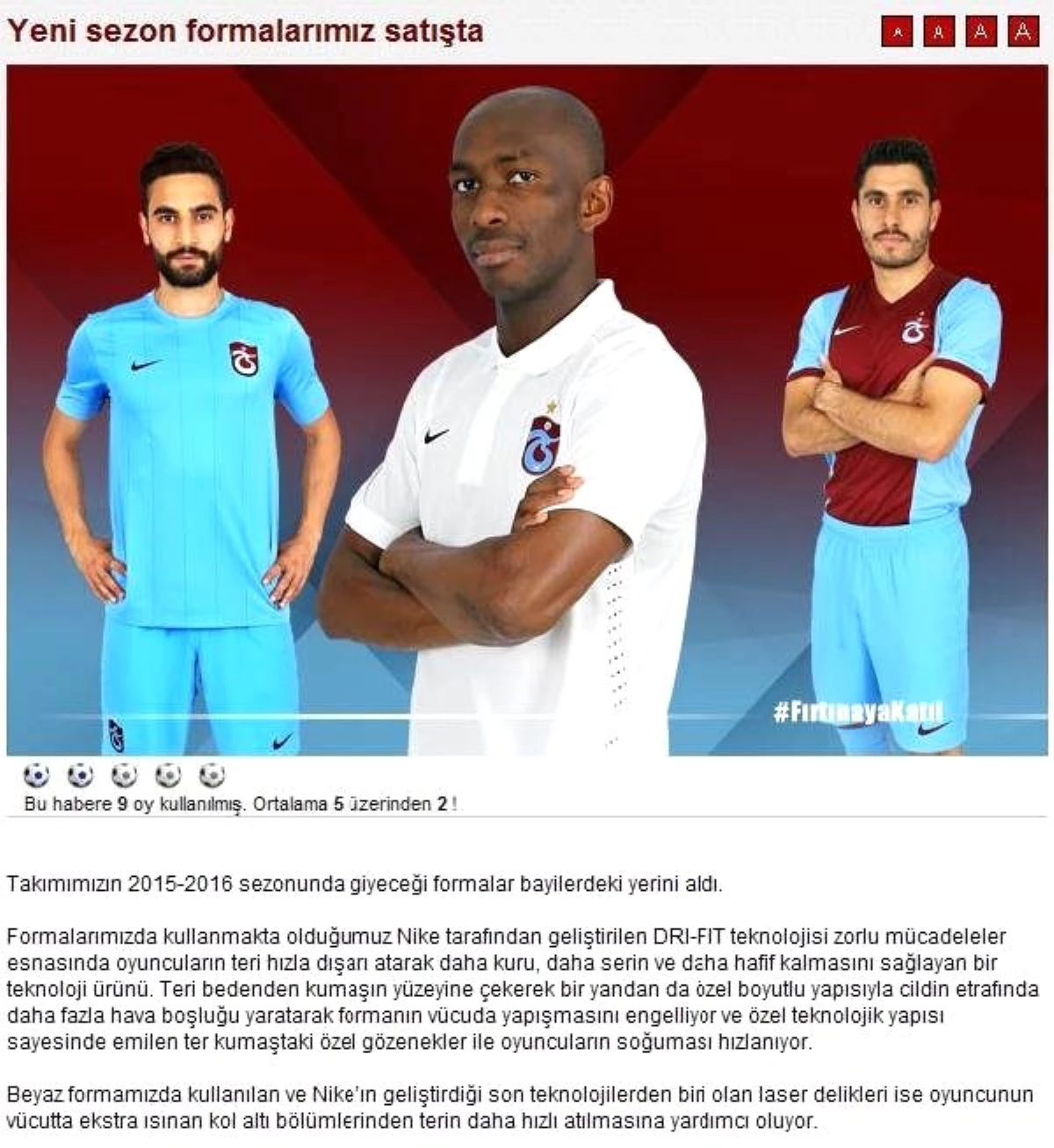 Trabzonspor\'un Yeni Formaları Taraftarları Kızdırdı