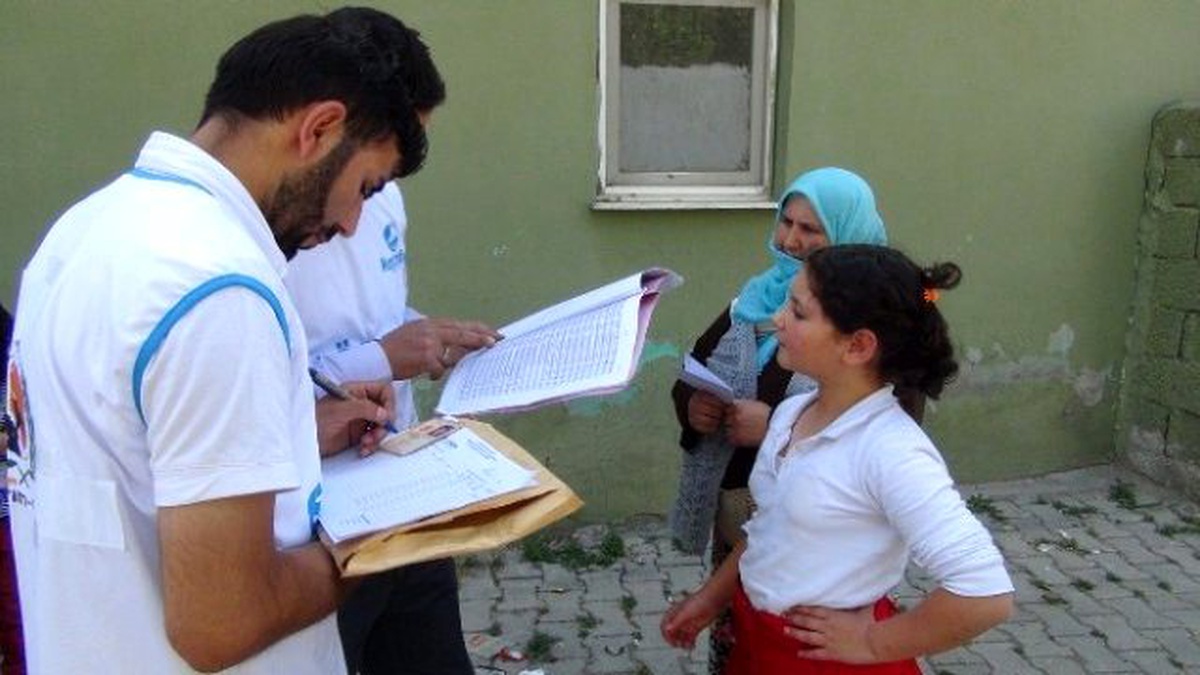 Avrupa Yetim Der\'den Ağrılı Muhtaç Ailelere Yardım Eli