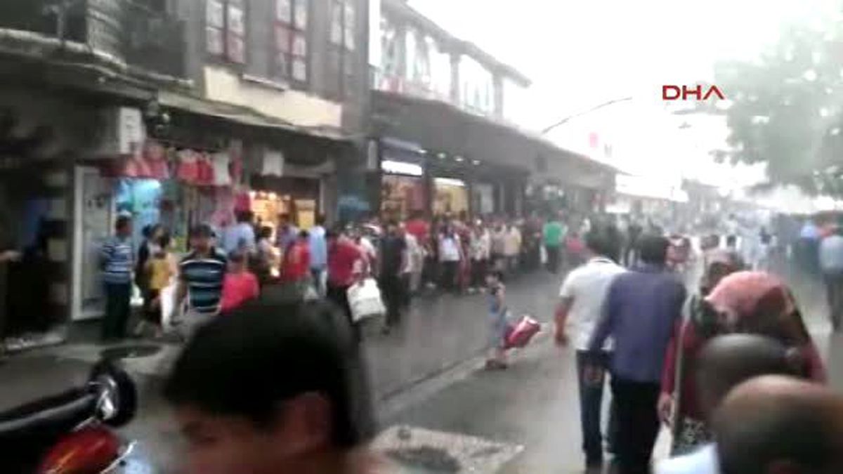 Gaziantep?te Sağanak Yağış Etkili Oldu
