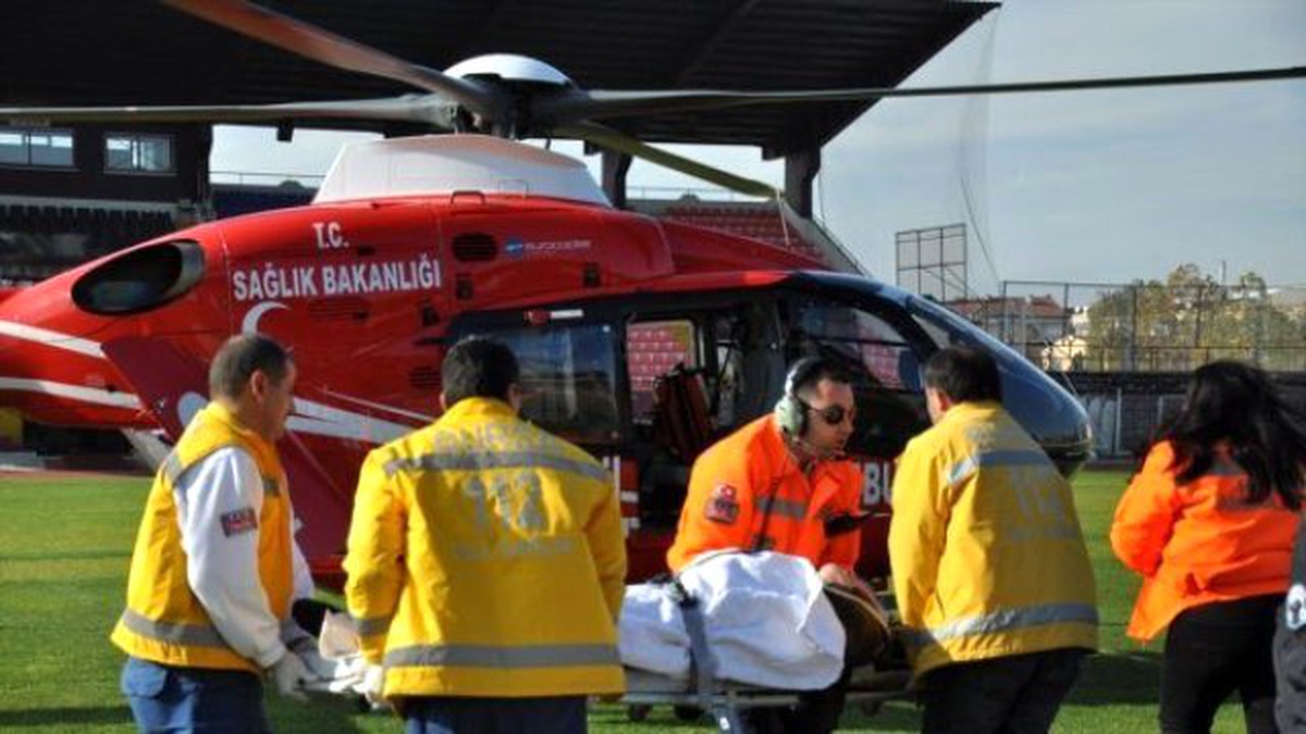 Hava Ambulansı Kalp Krizi Geçiren Hasta İçin Havalandı