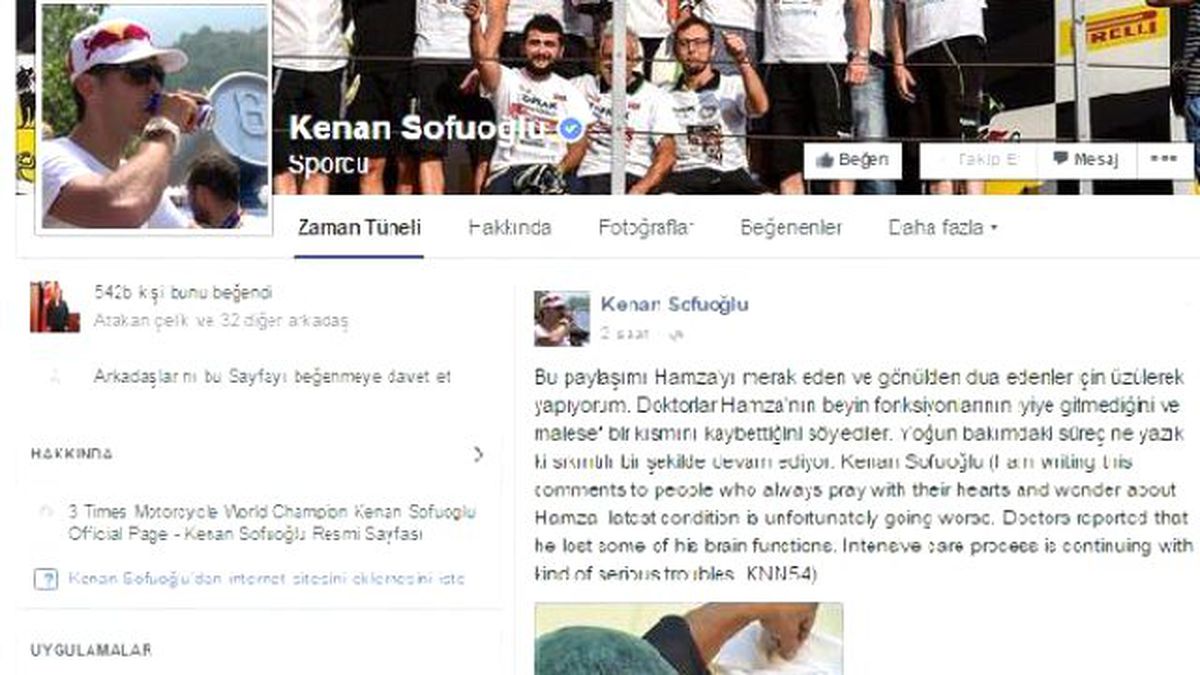 Kenan Sofuoğlu\'dan Oğlu Hamza ile İlgili Üzüntülü Paylaşım
