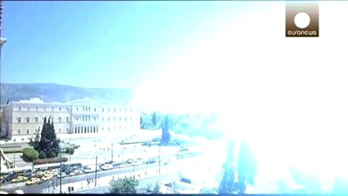 Atina Yakınlarında Büyük Orman Yangını