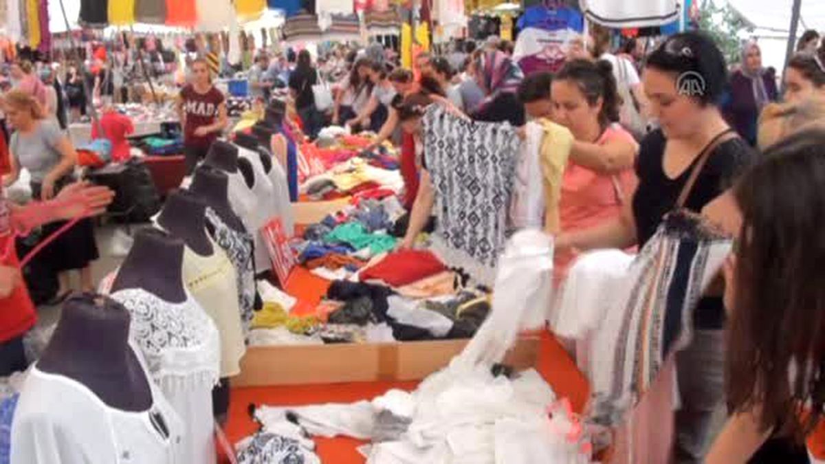 Ağrı\'da Bayram Alışverişi Yoğunluğu
