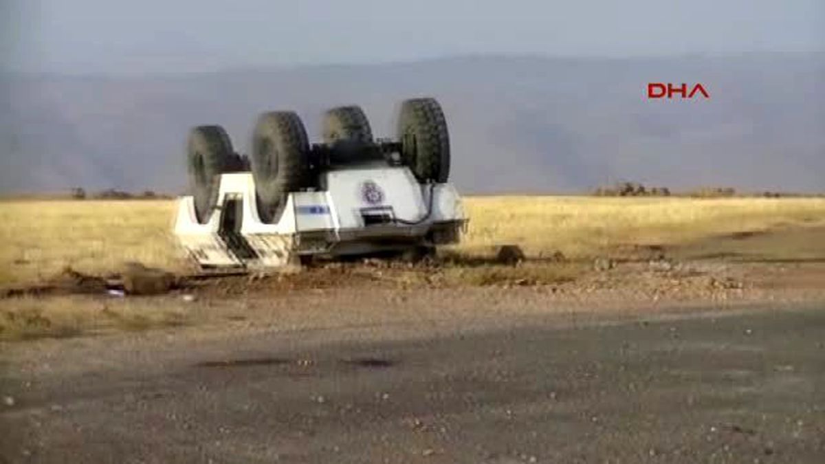 İdil Toma Devrildi; 2 Polis Yaralandı