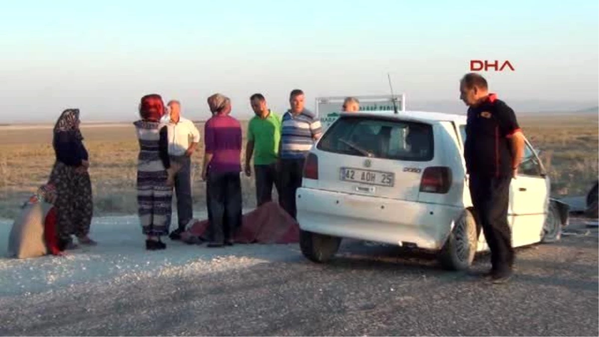 Konya - Karapınar\'da Zincirleme Kaza: 4 Yaralı
