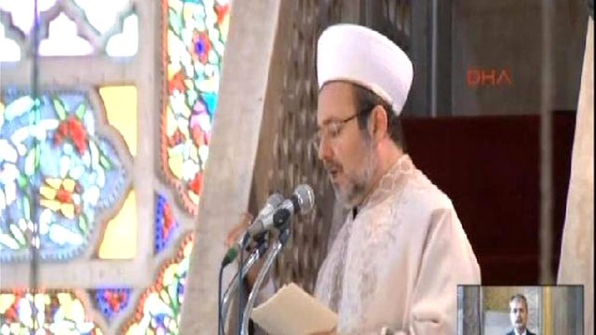 Mehmet Görmez, Sultanahmet Camii\'nde Bayram Namızı Kıldırdı
