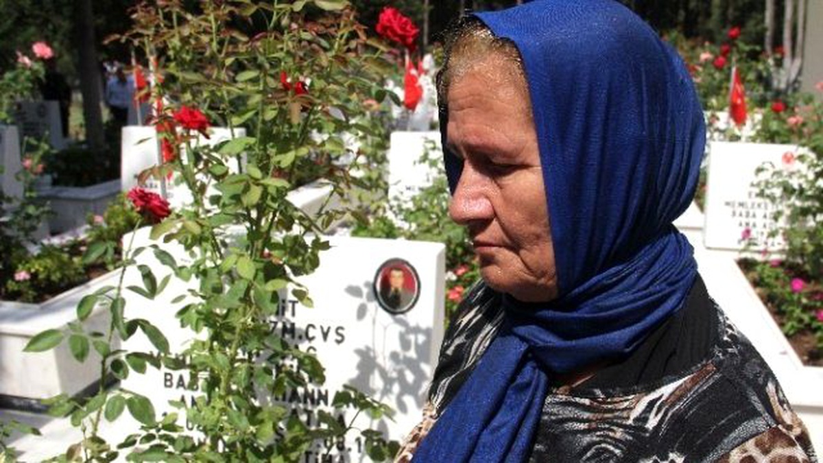Şehitlikte Buruk Bayram