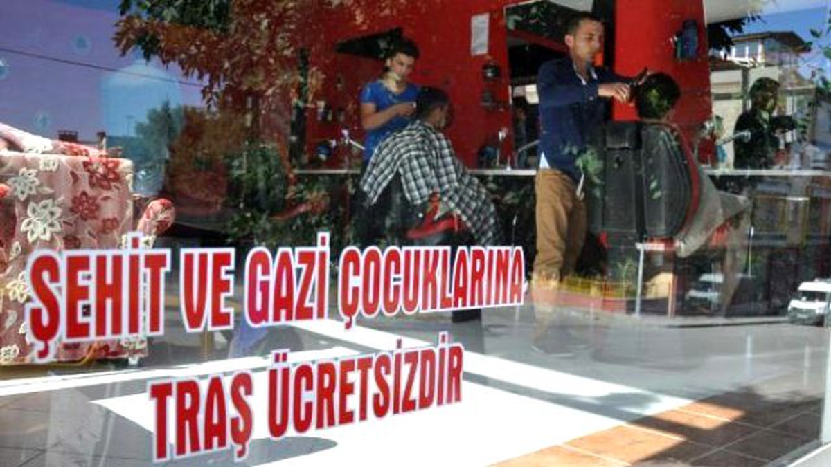 Şehit ve Gazi Çocuklarına Ücretsiz Tıraş