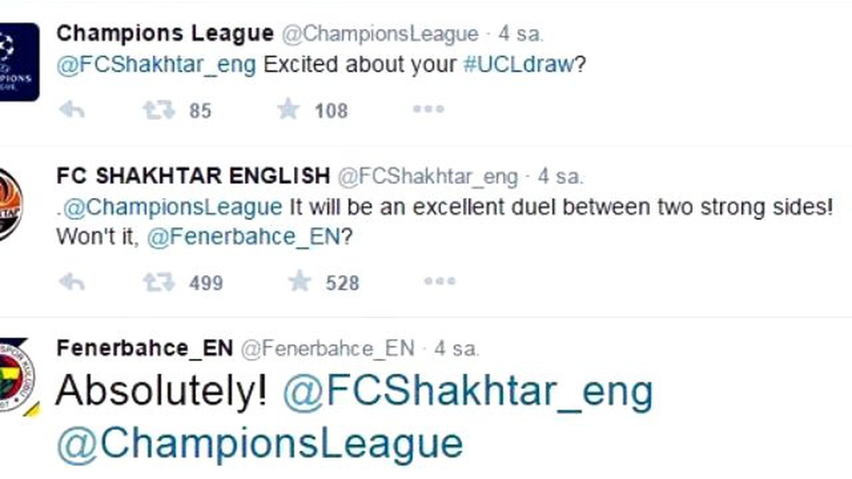 Shakhtar Donetsk\'ten Fenerbahçe\'ye Mesaj
