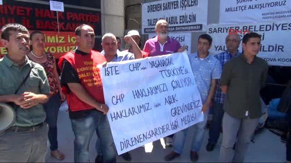 CHP İl Başkanlığı Önünde Eylem