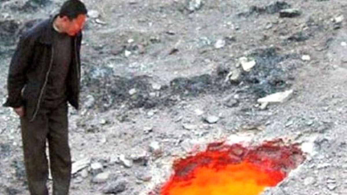 Çin'de Lav Çukuru Yüzünden Sıcaklık 792 Derece!