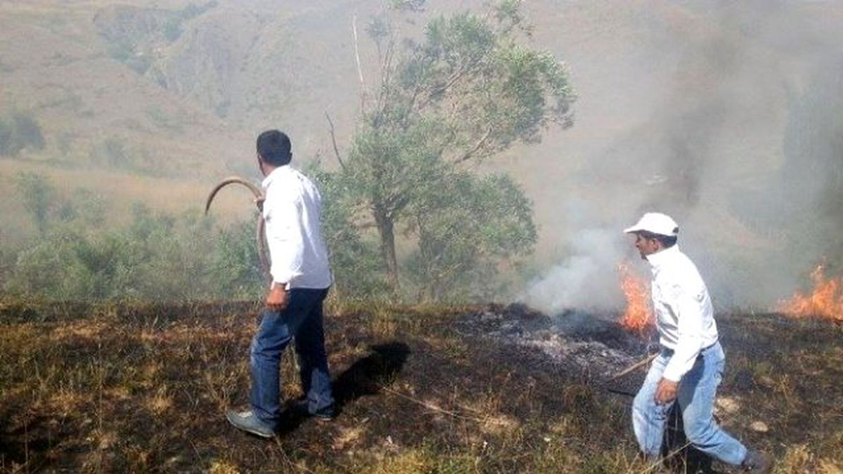 Hakkari\'de Korkutan Yangın